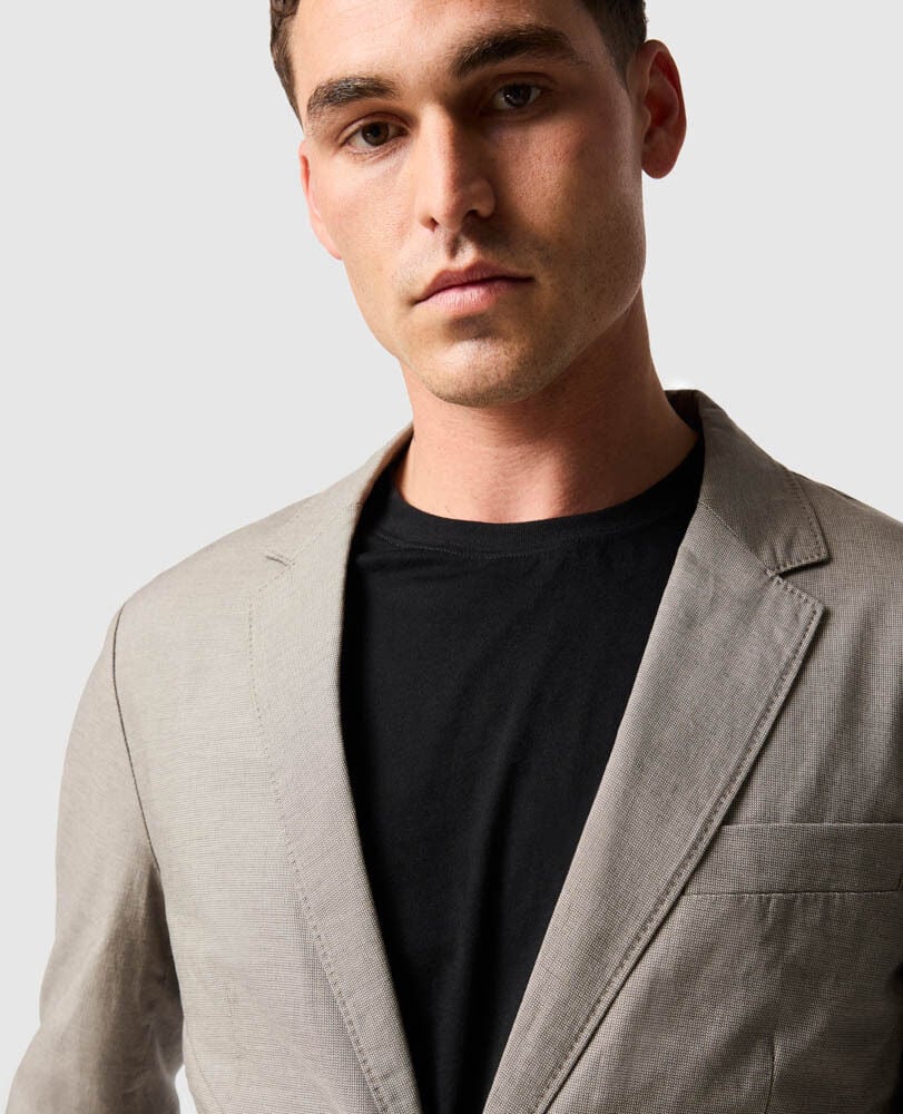 Gunn Blazer Sports Fit Jacket, LATTE, Flat Lay