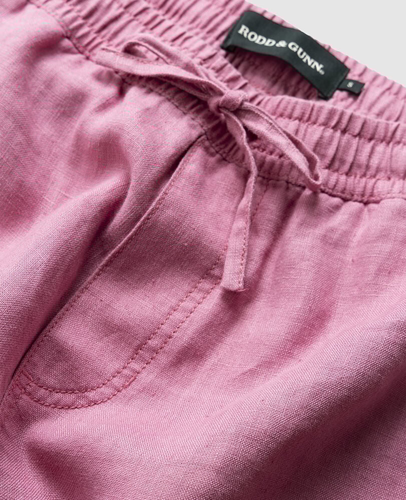 Linen 9" Resort Short, GERANIUM, Detail 2