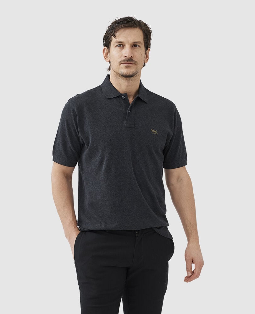 The Gunn Original Fit Polo, CHARCOAL, Front