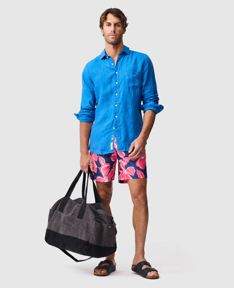 Coromandel 2 Sports Fit Shirt, CYAN, Off Front