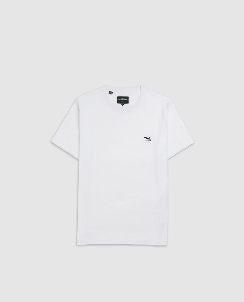 The Gunn T-Shirt , SNOW, Flat Lay