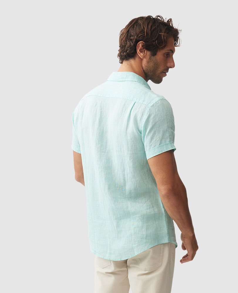 Chemise slim Ellerslie, MENTHE VERTE, Flat Lay