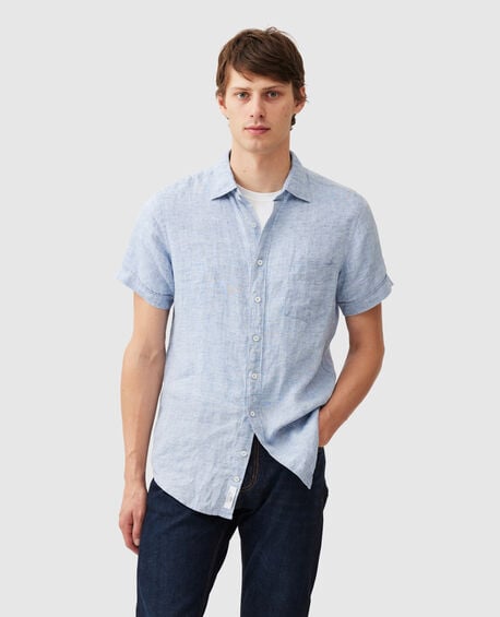 Palm Beach Sports Fit Shirt, DENIM