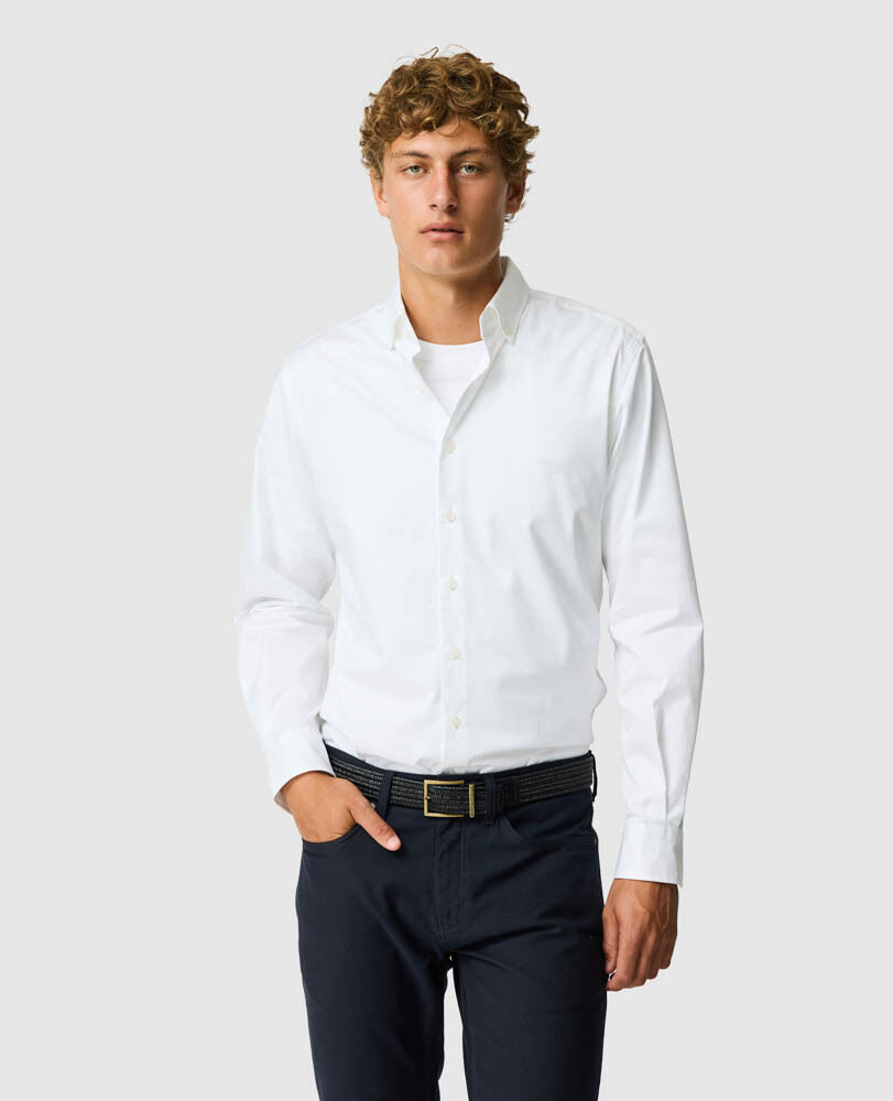 Freshford Sports Fit Shirt, SNOW, Front