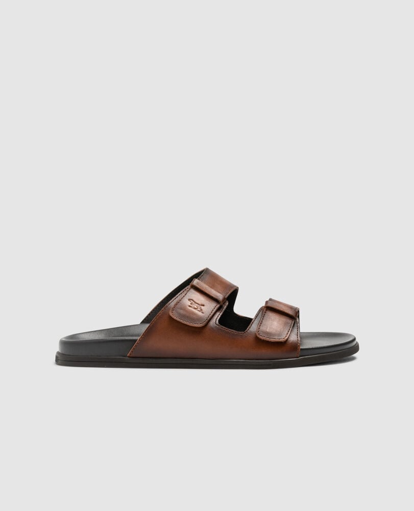 Kendrick Place Slide · Cognac 44, COGNAC, Off Front