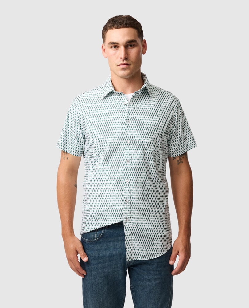 Byron Sports Fit Shirt, AVOCADO, Front