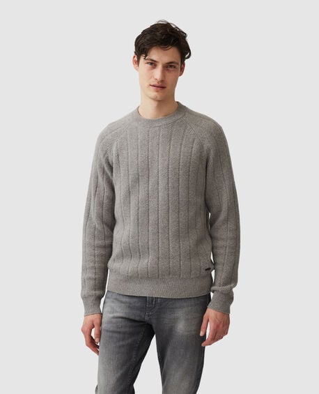 Arrow River Knit, GREY MARLE