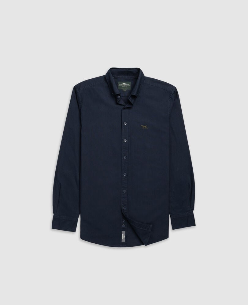 Gunn Oxford Sports Fit Shirt, ECLIPSE, Flat Lay