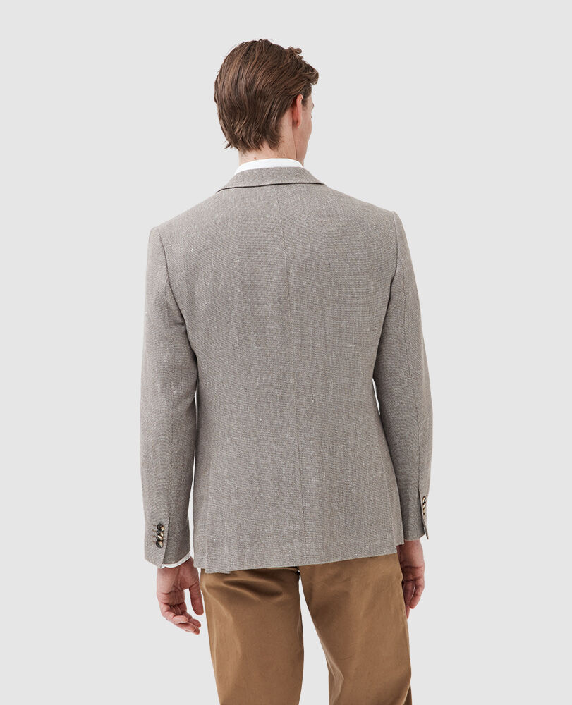 The Cascades Sports Fit Jacket, MOCHA, Back