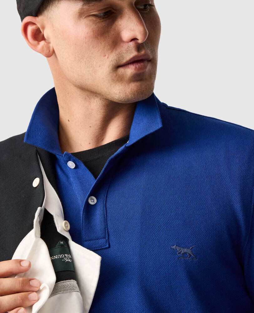 Ls Gunn Polo, DARK COBALT, Detail 3