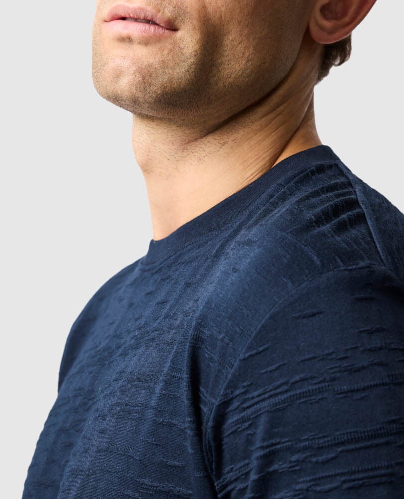 Leith Valley Sports Fit T-Shirt , NAVY, Detail 3