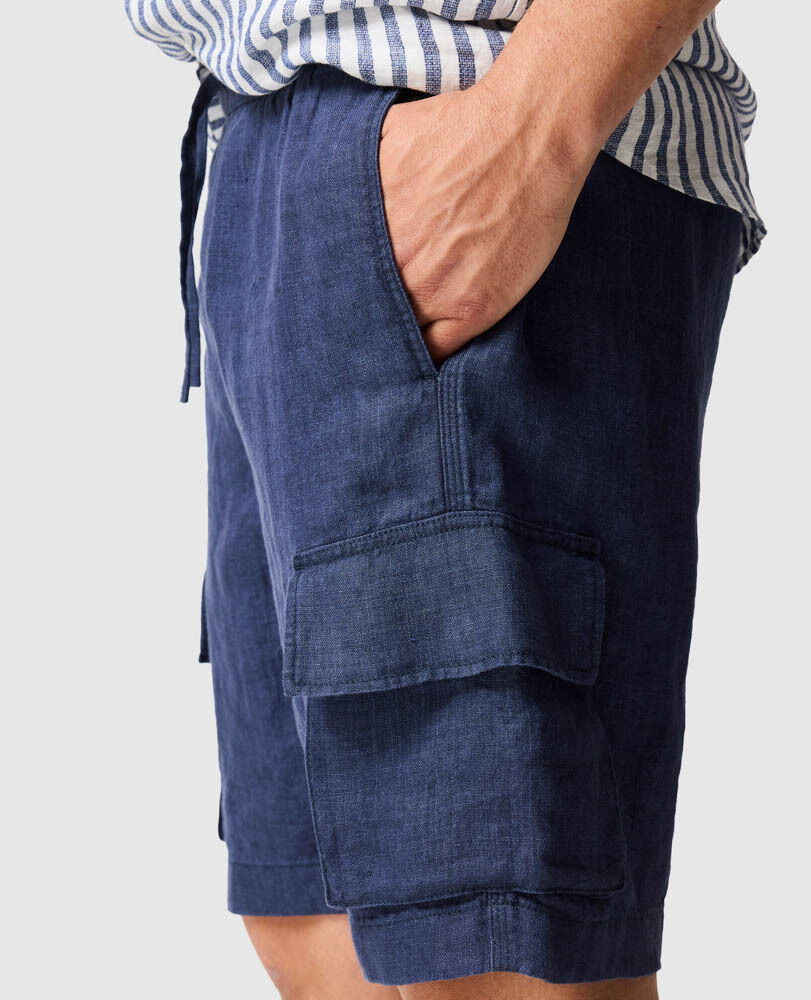 Palmers Island Cargo-Shorts, DUNKELBLAU, Flat Lay
