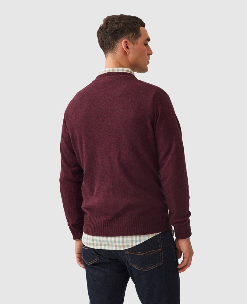 Christchurch Knit, CLARET, Back