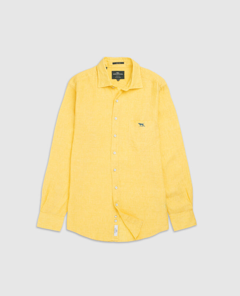 Coromandel 2 Sports Fit Shirt, SUNSHINE, Flat Lay