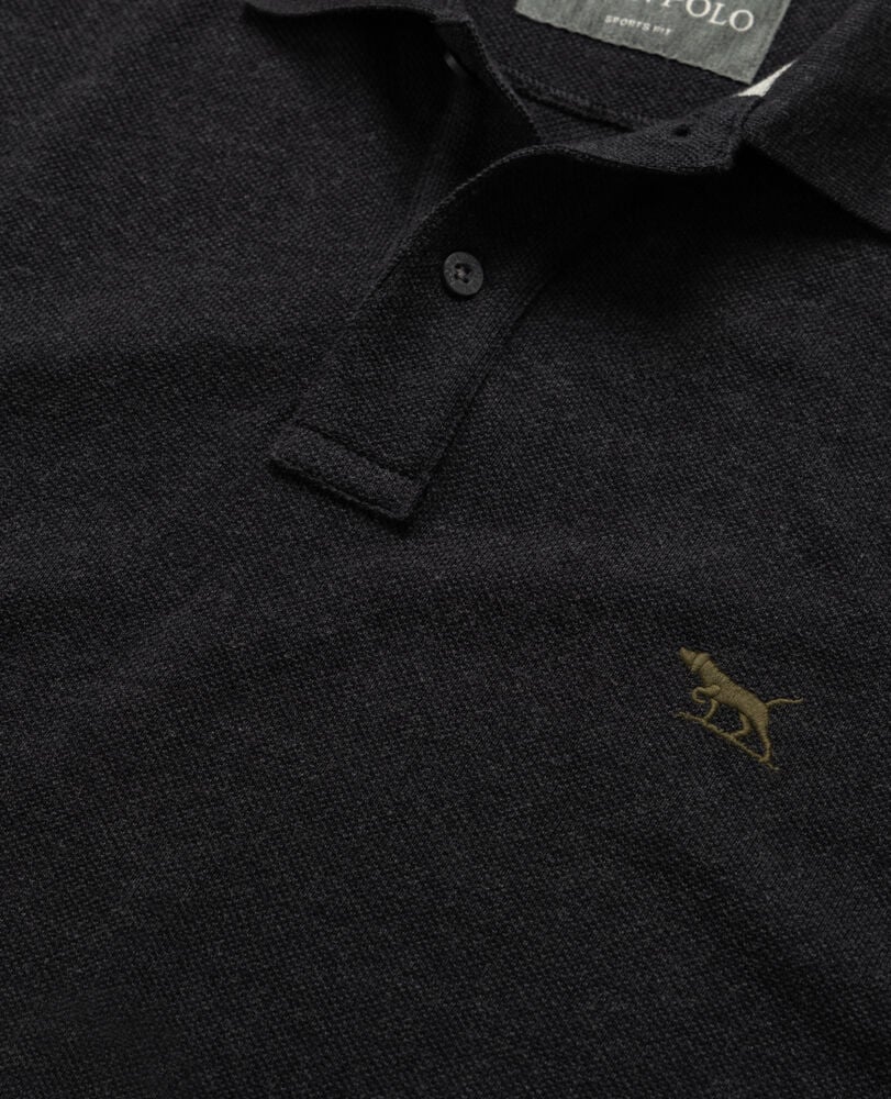 Long Sleeve Sports Fit Gunn Polo, CHARCOAL, Detail 2
