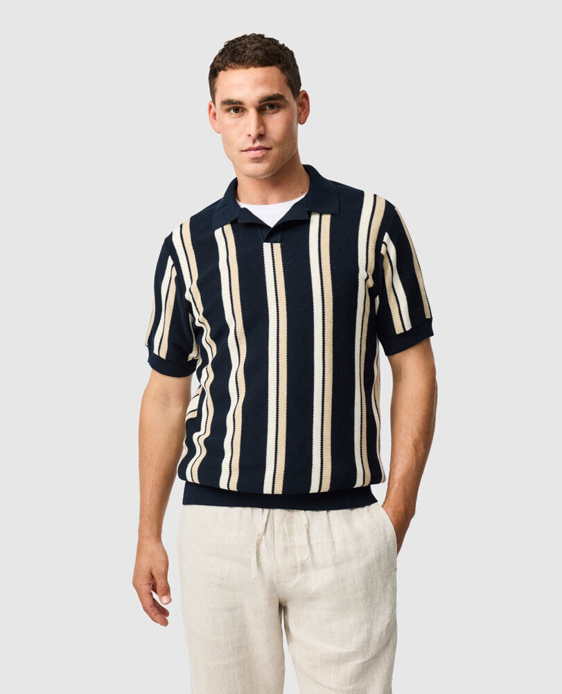 Tricot Royce Hill, BLEU NUIT, Front