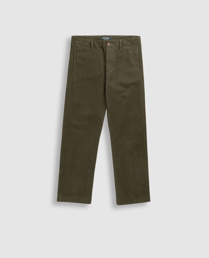 Clyde Relaxed Fit Pant, OLIVE, Flat Lay