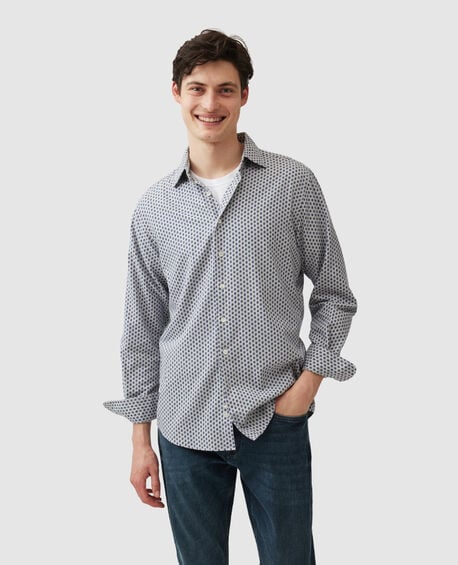 Lockington Sports Fit Shirt, SMOKE