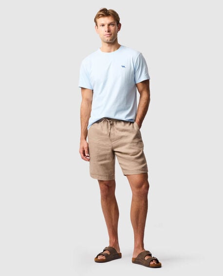 Linen 9" Resort Short, DARK TAUPE
