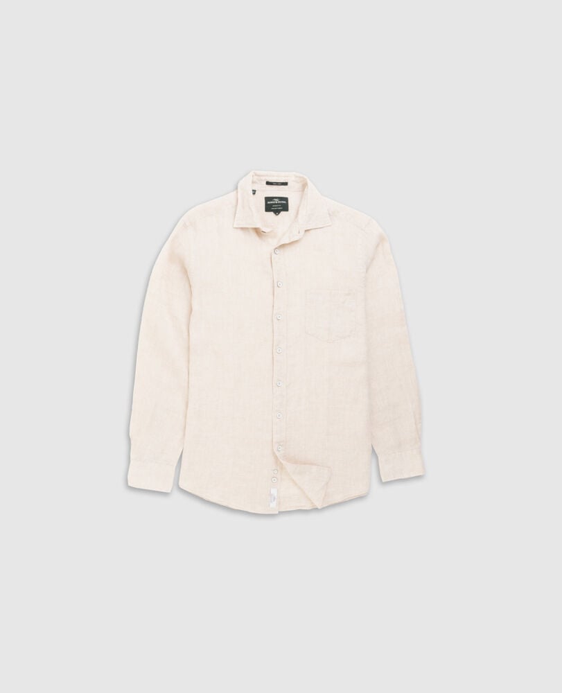 Coromandel Sports Fit Shirt, NATURAL, Flat Lay