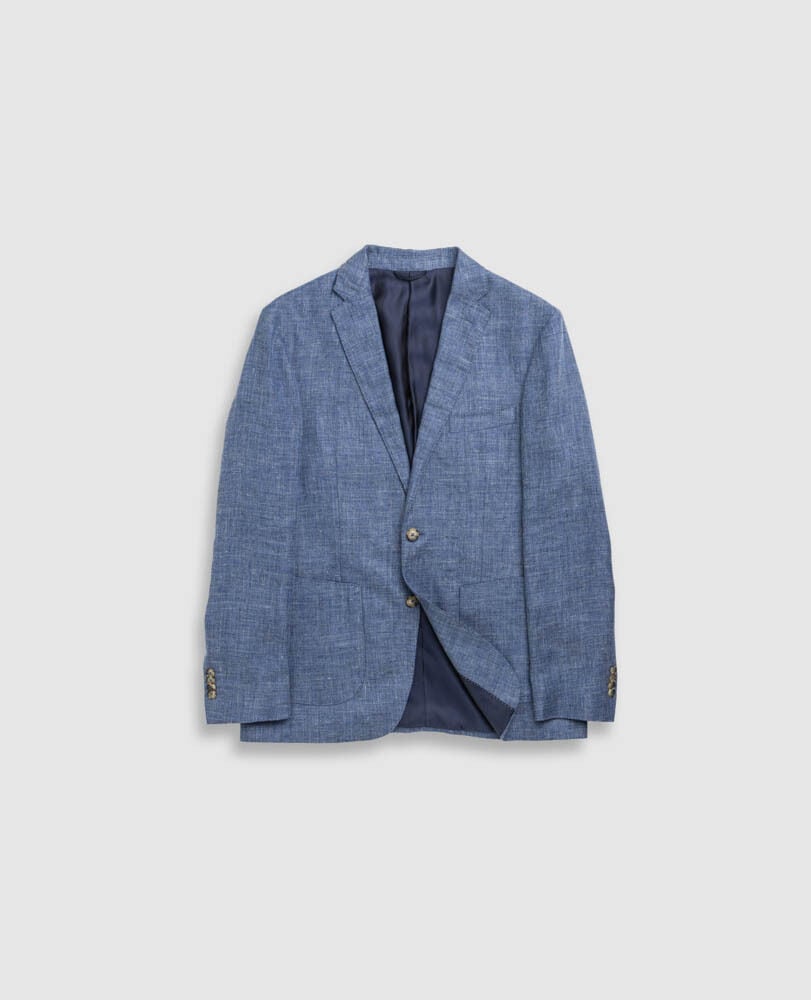The Cascades Sports Fit Jacket, MARINA, Flat Lay