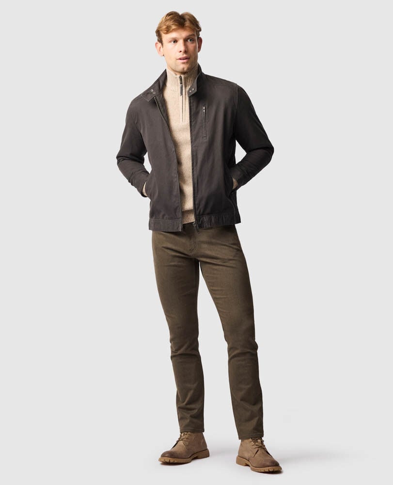 Robbies Road Knit, FLAX, Off Front