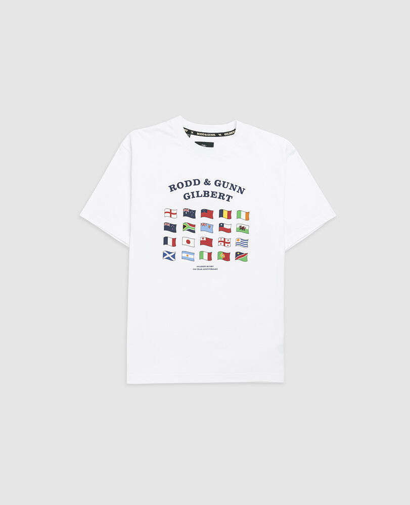 Rodney Parade T-Shirt , SNOW, Flat Lay