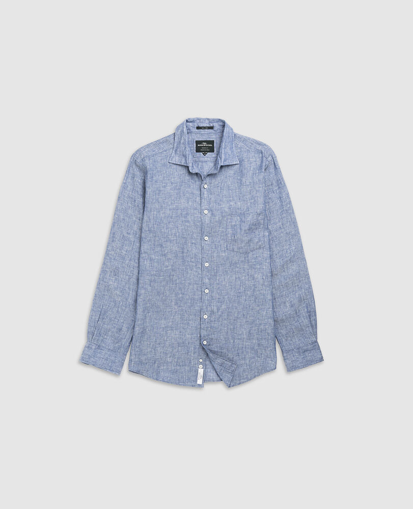 Chemise slim Seaford, DENIM, Flat Lay