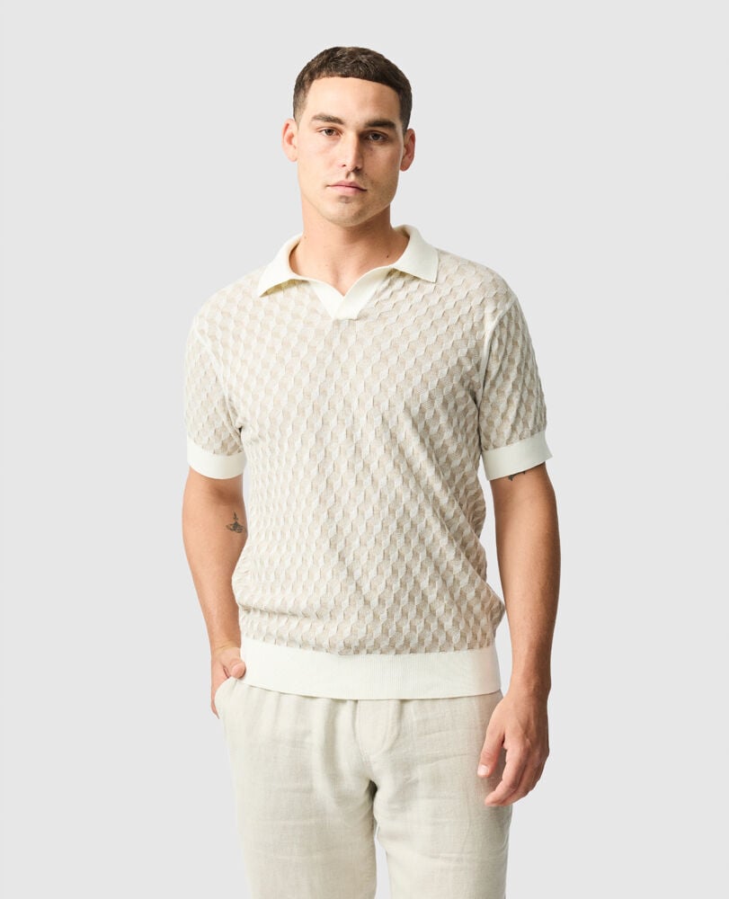 Galdfield Knit, CREAM, Front