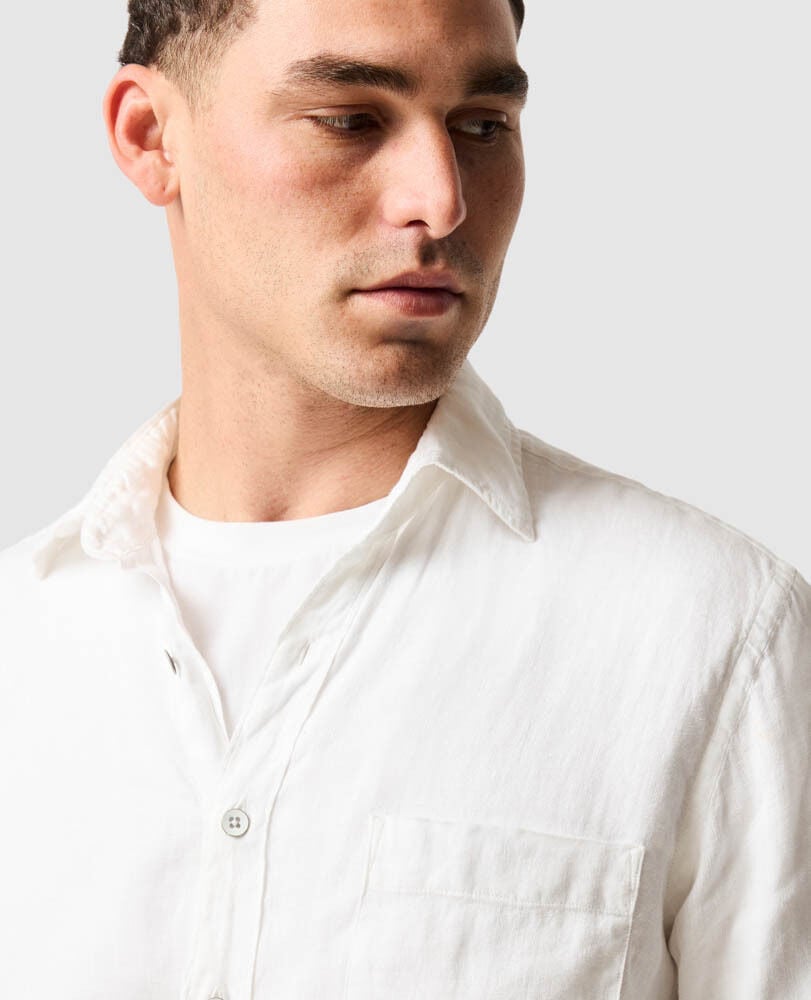 Coromandel Sports Fit Shirt, SNOW, Detail 3