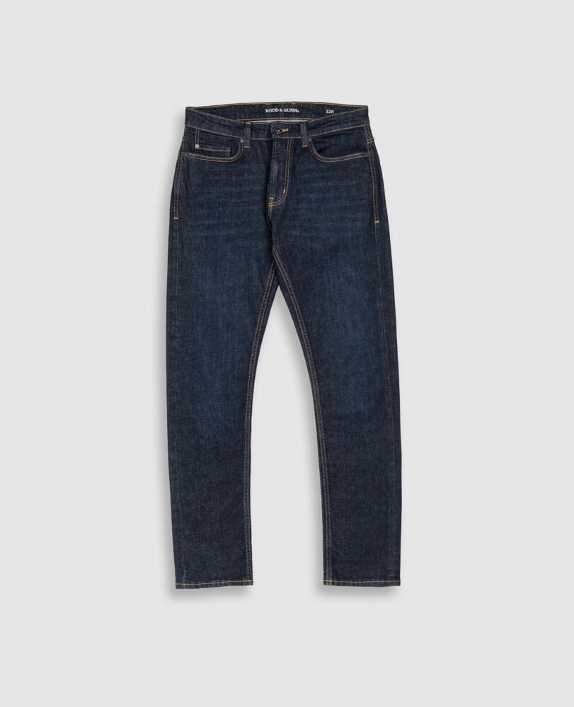 Sutton Straight Italian Denim, DARK BLUE, Flat Lay