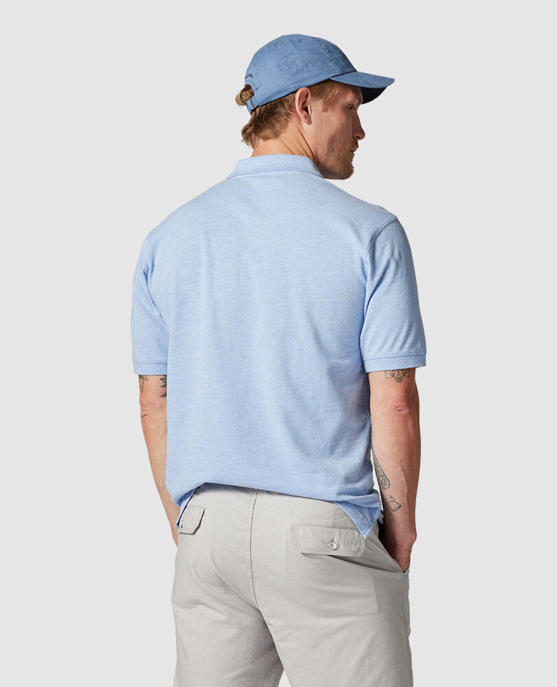 The Gunn Original Fit Polo, CHAMBRAY, Back