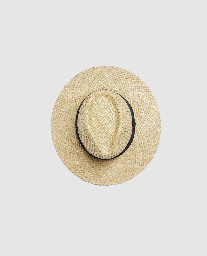Halcombe Hat, NATURAL/NAVY, Off Front
