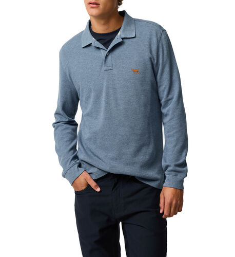 Long Sleeve Sports Fit Gunn Polo, CHAMBRAY