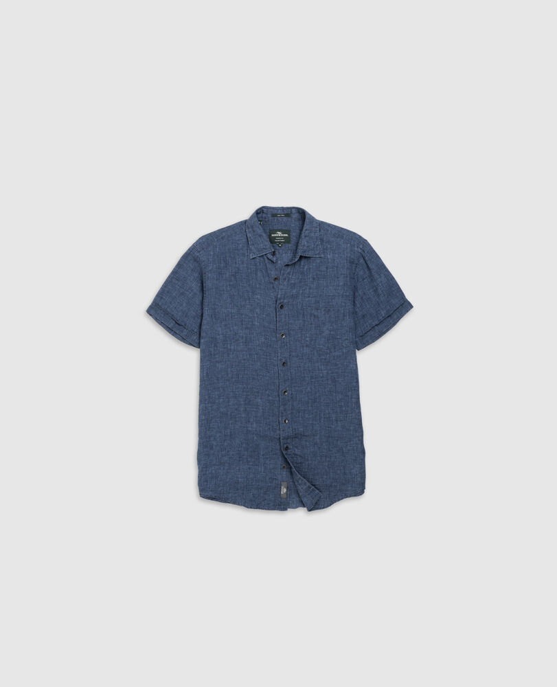 Chemise coupe sportive Palm Beach, MARINE, Flat Lay