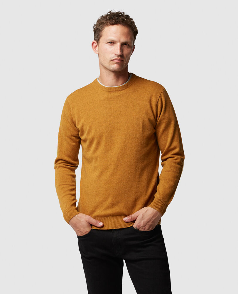 Queenstown Sweater, MUSTARD, Front