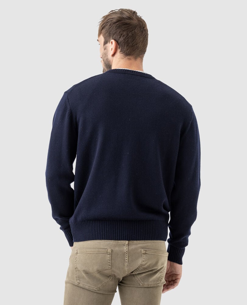 Gibbston Bay Knit, MARINE, Back