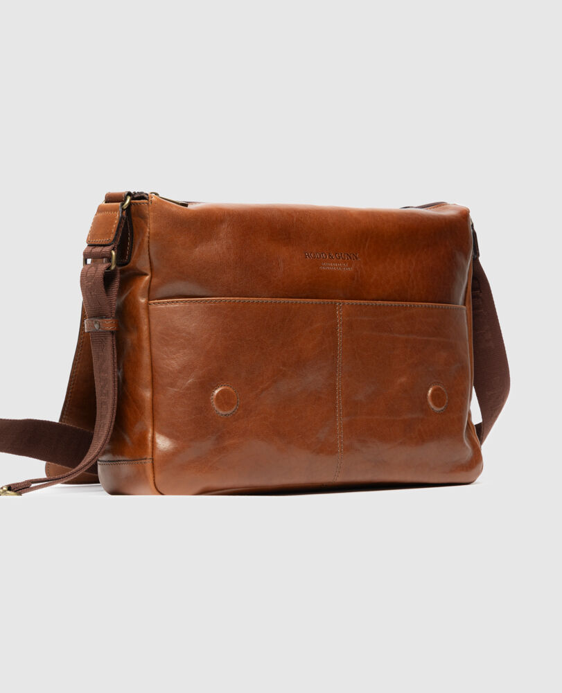 Cambridge Messenger Satchel, COGNAC, Detail 2
