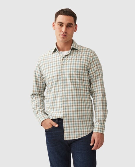 Dowling Bay Sports Fit Shirt, TAUPE