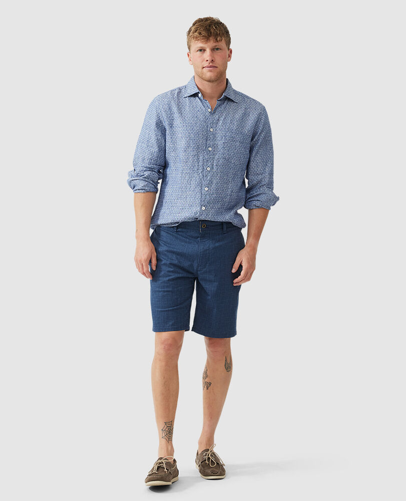 Chemise coupe sportive Bendrose, BRUME, Off Front