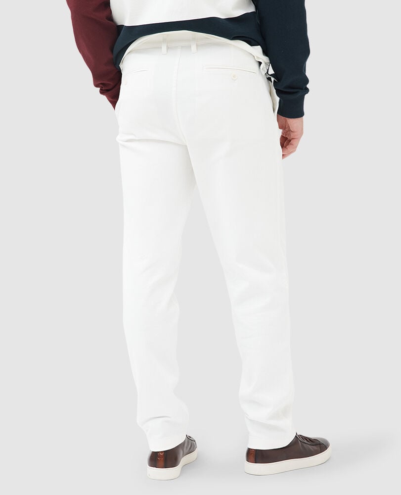 Loftus Relaxed Fit Taper Pant, OFF WHITE, Back