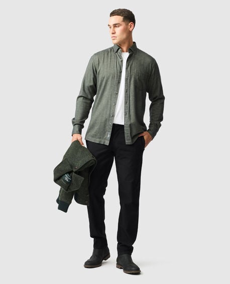 Barrhill Sports Fit Shirt, FOREST