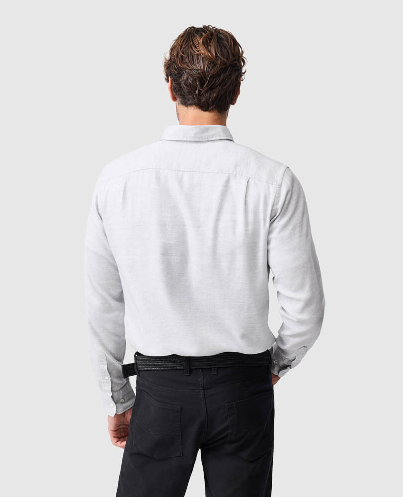 Barrhill Sports Fit Shirt, SILVER, Back