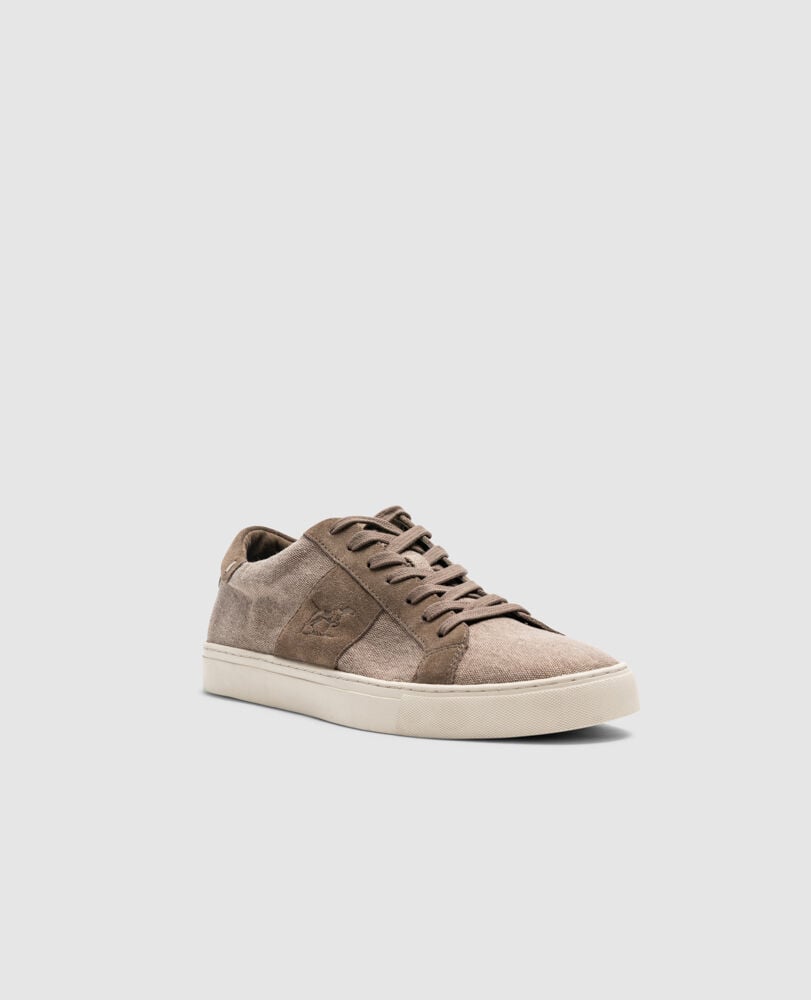 Endeavour Sail Sneaker, DARK TAUPE, Off Front