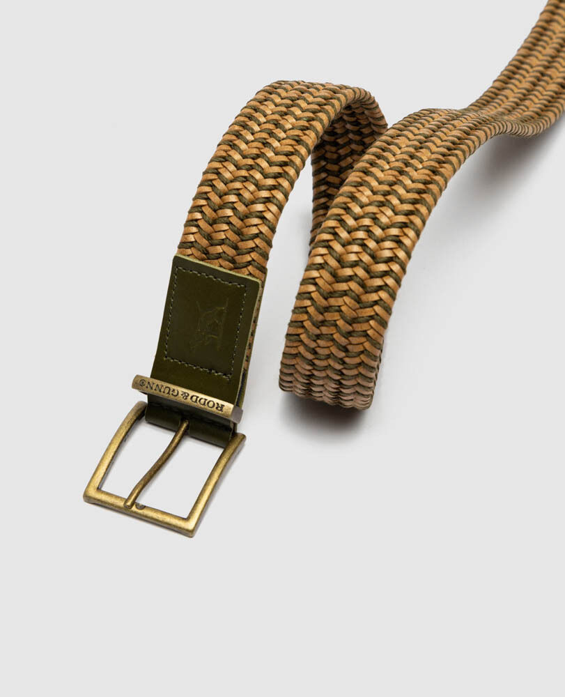 Symonds Stretch Belt, SANDSTONE OLIVE, Flat Lay