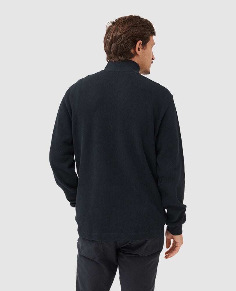 Sweatshirt col 1/4 zip alton ave, ECLIPSE, Back