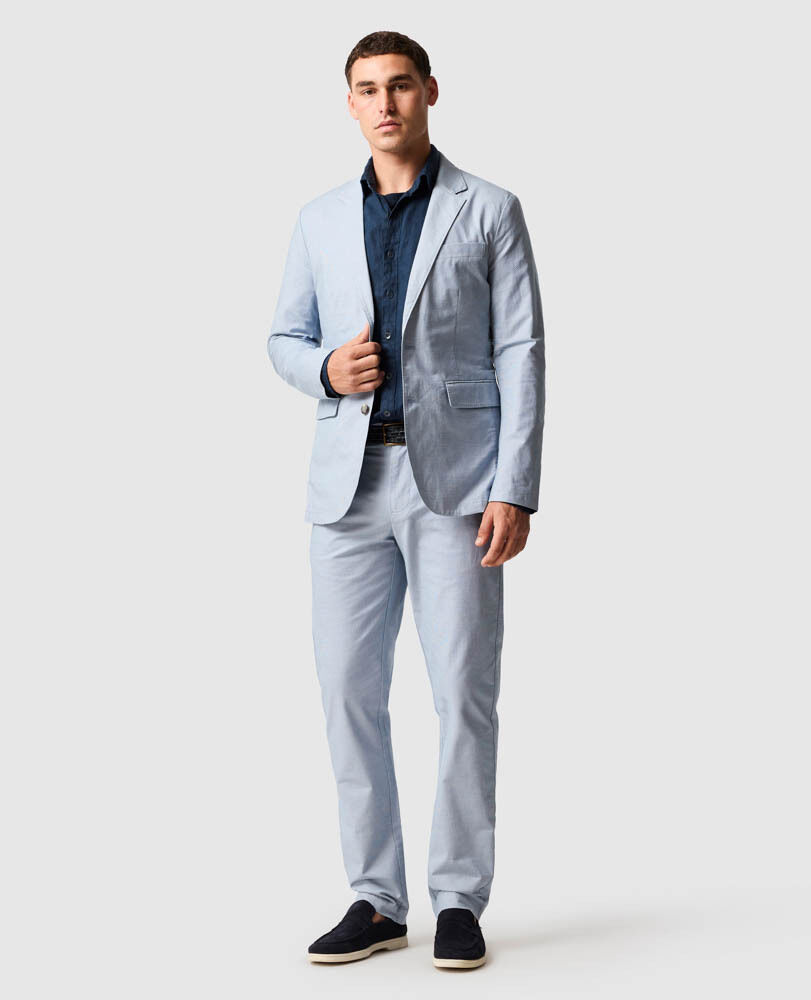 Gunn Chino Straight Pant, CRÉPUSCULE, Off Front
