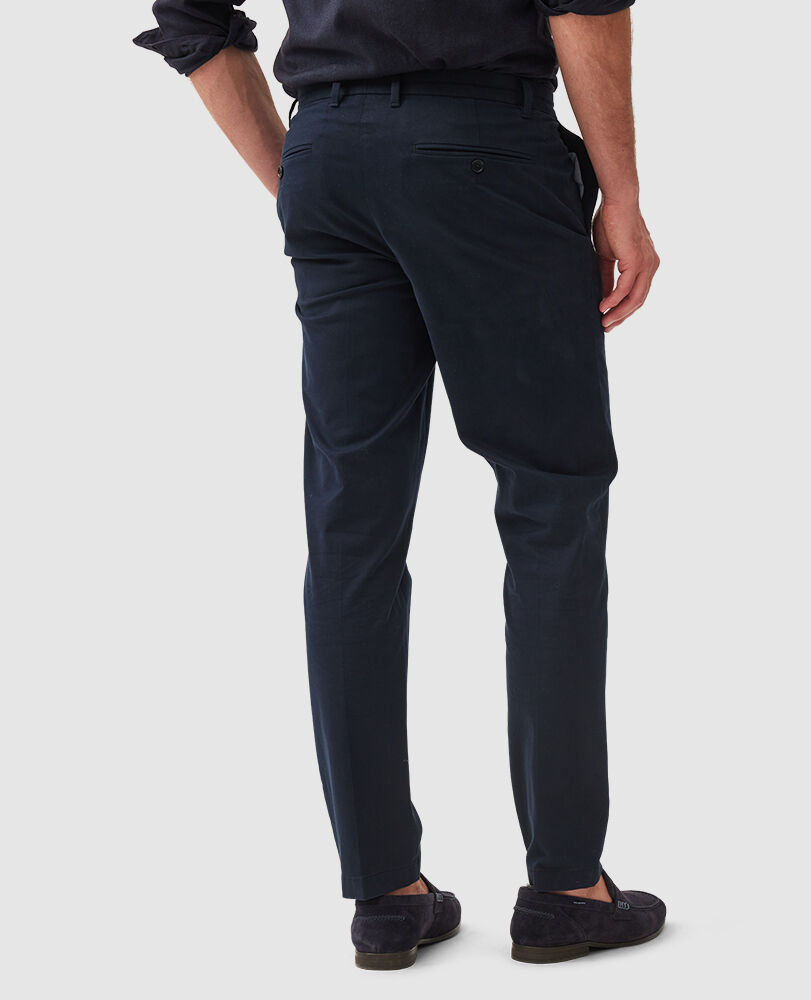 Pantalon droit Heriot, BLEU NUIT, Back
