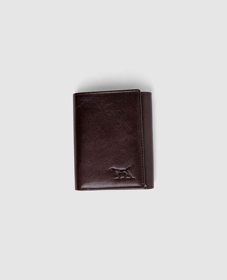 Wesport Tri Fold Wallet, CHOCOLATE