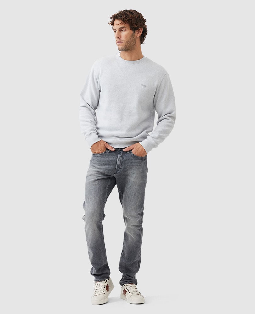 Gunn Crew Neck Sweat, ICE, Off Front